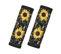 JBYJBX Sunflower Bees Print Style And Functionality Wraps Grip Luggage Handle Wraps Non Slip Grip Easy Comfort