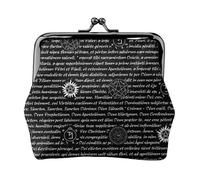 Jbyjbx Supernatural Inspiration Print Compact Coin Purse Cute Small Zipper Wallet With Kiss Lock For Daily Use And Gifts