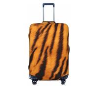 JBYJBX Tiger Striped Pattern Print Suitcase Cover Luggage Protector Washable Elastic Fashionable Travel Gear Cover, Black, M