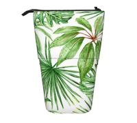 JBYJBX Tropical Palm Banana Leaves Print Pencil Case Multipurpose Telescopic Pencil Case Organizer, Stationery Storage Bag