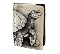 JBYJBX Turtle Write Print Passport 5.5in Travel Document Lightweight Wallet Men Women Business Leisure Trips