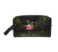 JBYJBX Two Flamingos Printed Travel Bag Capacity Zipper For Toiletries Cosmetics Daily Needs, White, One Size, White, One Size, White, One Size, White, One Size, White, One Size