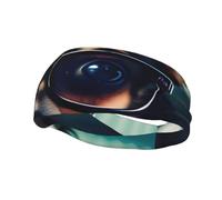 Jbyjbx Unisex Adult Chihuahua Dog Glasses Sports Headband - Moisture Wicking Headband for Running, Yoga, Fitness