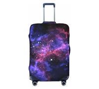 JBYJBX Universe Galaxy Star Space Print Suitcase Cover Luggage Protector Washable Elastic Fashionable Travel Gear Cover, Black, M