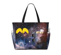 JBYJBX Universe Milky Way Galaxy Print Beach Tote Large Capacity Travel Bag Waterproof Sandproof And Lightweight