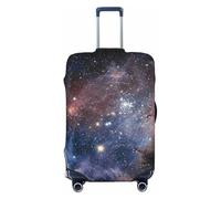 JBYJBX Universe Milky Way Galaxy Print Suitcase Cover Luggage Protector Washable Elastic Fashionable Travel Gear Cover, Black, S