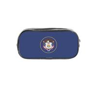 Jbyjbx Utah Flag Print Clear Pencil Case Lightweight Pouch Travel Office Transparent Stationery Organizer