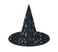 Jbyjbxbeautiful Bottle Of Under The Night Sky Print Carnival Halloween Witch Hat Themed Parties Hat Cosplay Masquerade Holiday Decor