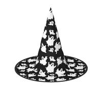 Jbyjbxhalloween Goth Print Carnival Halloween Witch Hat Themed Parties Hat Cosplay Masquerade Holiday Decor