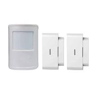 JC 433MHz Wireless Digital PIR Detector, Motion Detector Sensor PET Immunity Max 44lb(20kg) with Wireless Guarding Window Door Sensor Indoor