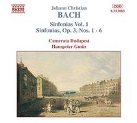 JC Bach: Sinfonias, Vol.1