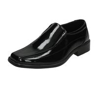 JC Dees Boys JCDees Formal Slip On Shoes - Black Patent - UK 1 Child