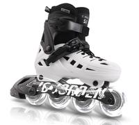 JC JORDEN Inline Skates for Women Men, 4 Sizes Adjustable Roller Skates with Full Light Up Wheels, Durable Outer Shell, Roller Skates for Kids, Adults, Girls and Boys