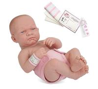 JC Toys La Newborn Boutique - Realistic 14" Anatomically Correct Real Girl Baby Doll All Vinyl First Day Designed by Berenguer Made in Spain (18501)