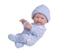 JC Toys 18452_B Mini La Newborn Baby Doll, Real Boy-Blue, 9.5 Inches