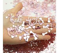 Jc.upin 30g Bride to Be Confetti,Hen Party Accessories,Hen Do Accessories Decor Table Night Sequins,Bridal Shower Bachelorette Hen Bag Fillers- Mulit Color, Pink1