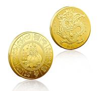 Jc.upin Chinese Coins, Chinese New Year Coins 2023 Year of the Rabbit Coins,Lunar New Year Collectible Coin ,Traditional Good Luck Fortune Coins China Feng Shui Coins for Good Luck Health Wealth