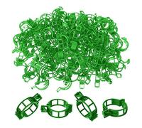 Jc.upin Plant Support Clips,100 Pcs Tomato Plant Support Clips for Garden Vine Stem Vegetables, Cucumbers Tomato Cage Plant Clips Green5.15