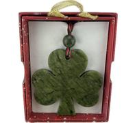 JC Walsh and Sons Connemara Marble Celtic Irish Decoration Charm Christmas Tree Hanging Ornament Ireland Knotwork Symbol Shamrock St Patrick's Day (1, Shamrock)
