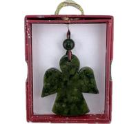 JC Walsh and Sons Connemara Marble Celtic Irish Decoration Charm Christmas Tree Hanging Ornament Ireland Knotwork Symbol Shamrock St Patrick's Day (1, Angel)
