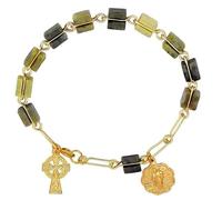 JC Walsh and Sons Connemara Marble Rosary Bracelet Single Decade Beads Birthday Gift Mother's Day