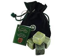 JC Walsh and Sons Set of 4 Whiskey Stones Irish Connemara Marble Chilling Rocks Reusable Ice Cubes Scotch, Bourbon, Liquor and Cocktail DrinksStones Bar Accessories Gifts for Men