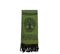 JC Walsh and Sons Tree of Life Pashmina Scarf Dark Green Birthday Gift Irish Symbol