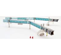 JC Wings Airport Accessories Single Passenger blue boarding bridges for B737 / A320 1:200 Model