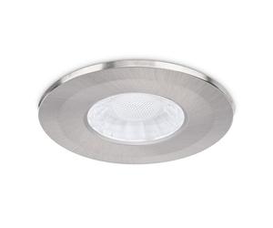 JC1107/BN Brushed Nickel Aluminium Bezel for JCC X50 Fir Downlight, IP20, 18.2 x 12 x 18.2 cm, Wall Mount Compatible
