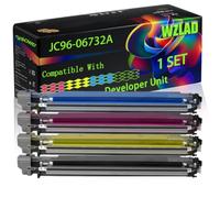 JC96-06732A Compatible for Samsung Developer Unit with Chip CLX-9201NA 9201ND CLX-9251NA CLX-9251ND Printers (4-Pack BK/C/M/Y)