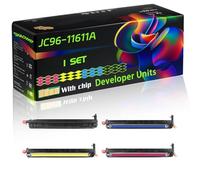 JC96-11611A Compatible for Samsung Developer Units with Chip MultiXpress SL-X4250LX Printers (4-Pack BK/C/M/Y)