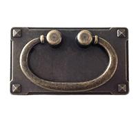 JCAKES 1 1/2" C-C Vintage Style Antique Bronze Bail Drawer Pull Drop Swing Handles Cabinet Knob Hardware 38 mm 1.5" Centers