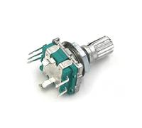 JCAKES Rotary Encoder 2PCS Half/Plum axis Rotary Encoder, Handle Length 15mm / 20mm Code Switch/ EC11 / Digital Potentiometer with Switch 5Pin (Color : Plum 15mm)
