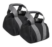 Jcasbdn 2Pcs Fitness Sandbags with Non-slip Handle Refillable Portable Canvas Sand Kettlebell Soft Sand Bag for Home Training, Fitness, Yoga Workou