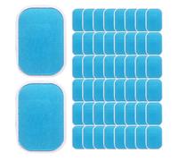 Jcasbdn 50Pcs Gel Pads, High Conductivity & Low Irritation Muscle Stimulator Pads, ABS Stimulator Abdominal for Ultimate Muscle Ems Abdominal Belt Arm Leg Waist Workout