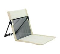 Jcasbdn Folding Beach Chair Portable Lightweight Low Camping Floor Chair with Storage Bag for Fishing Barbecues Hiking Traveling Outside Activities, White