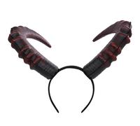 Jcasbdn Horns Headband Gothic Demon Horn Realistic Devil Horns Headband Comfortable Cosplay Accessory for Halloween, Costume Parties, Cosplay