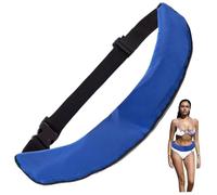 Jcasbdn Inflatable Life Vest Portable Unisex Belt Pack Automatic Inflatable Life Jacket with Reflective Strip for Kayaking Boat No Gas Cylinder Blue