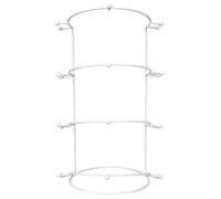 Jcasbdn Jewelry Stand, 4-Tire Metal Crown Display Case, Smooth Headband Holder, Elegant Hair Accessories Organizer for Women Girls