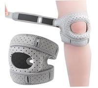 Jcasbdn Patella Knee Brace, Adjustable Patellar Tendon Strap Built-in Silicone Pad, Breathable Knee Stabilizer for Women Men Adults Running, Basketball, Sports, Gym