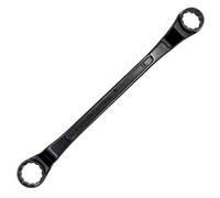 Jcasbdn Plumbing Wrench, 75-Degree Offset Double Box End Wrench, 19x22mm, One-time Die-Forged, Wear Resistance, High Strength