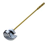 Jcasbdn Toilet Handle Replacement Kit Side Mount Toilet Flush Handle with Copper Lever, Zinc Alloy Water Tank Lever in Polished Chrome, Silver