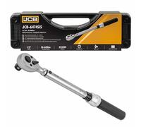 JCB 1/2” Mechanical Torque Wrench 10-60 Nm, Click-Type Ratchet Torque Wrench with Reversible Drive, Chrome Vanadium Steel, Professional Calibration Tool
