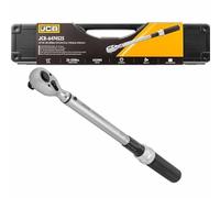 JCB 1/2" Mechanical Torque Wrench 20-120Nm - Adjustable Torque Spanner with Reversible Ratchet, Steel Construction & Carry Case - Automotive, Bicycle & Workshop Maintenance