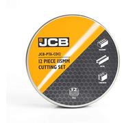 JCB - 115mm Cutting Discs - 12 Piece Cutting Disc Set with Metal & Stone Cutting Discs & Segmented Diamond Blades - Ideal Power Tool Accessories for Cutting Masonry Concrete and Metal