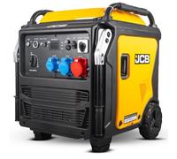 JCB 11kW Three Phase Petrol Inverter Generator | 400V/230V, 10kW Continuous, Pure Sine Wave, Remote & Electric Start, Wheeled, 32L Tank, 3 Year Warranty