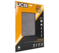 JCB - 120 Grit Mesh Sanding Sheets - 2 x Medium Metal Mesh Sanding Paper Sheets - Power Tool Accessory Compatible with Palm Orbital and Disc Sanders - Ideal for Surface Preparation and Finishing