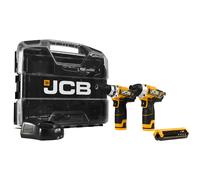 JCB JCB 21-12TPK-WB-2 12V Combi Drill and Impact Driver with 2x2.0Ah Batteries in W-Boxx 102 Case