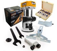 Jcb 18Rt-B 18V Cordless Brushless Laminate Router Trimmer Base Bare + Set