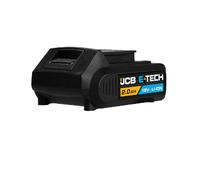 JCB 18V 2Ah Lithium-ion Battery - Unleash Endless Power for Your Cordless Tools - Rapid Charging - LED Charge Indicator - Long Lasting Performance - 3 Year Warranty